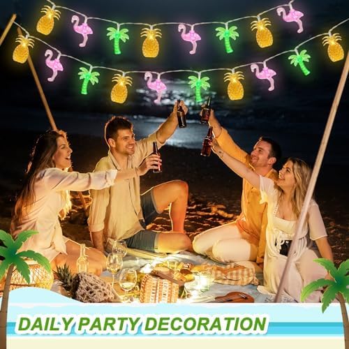 Outdoor String Lights, 16ft Waterproof LED