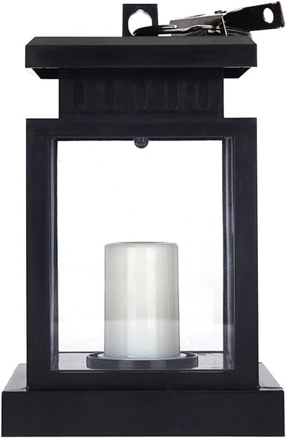 TOPCHANCES Solar Mason Jar Lights, Outdoor Lantern Hanging Lights Lamp Solar String Lights,IP44 Waterproof, Built-in 600 mAh Rechargeable Battery for Garden Patio Courtyard (Candles)