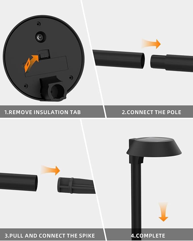 Solar Pathway Lights 6-Pack, Garden LED