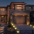 8-Pack Flat Solar Walkway Lights, Waterproof LED