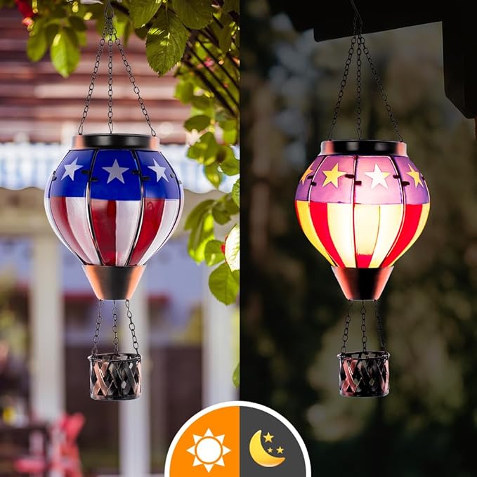 Backyard Solar Lantern Set, Elegant Patio Lighting