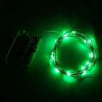10ft Green Outdoor Edison String Lights, Weatherproof