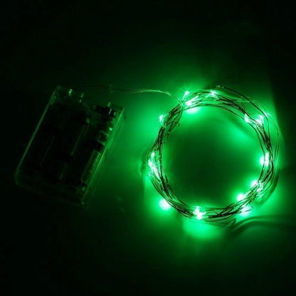 10ft Green Outdoor Edison String Lights, Weatherproof