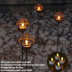 Solar Walkway Path Lights 4-Pack, Waterproof