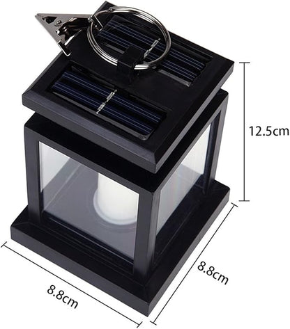 TOPCHANCES Solar Mason Jar Lights, Outdoor Lantern Hanging Lights Lamp Solar String Lights,IP44 Waterproof, Built-in 600 mAh Rechargeable Battery for Garden Patio Courtyard (Candles)