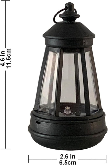 Outdoor Figurine Mini Solar Lantern Replacement LED DIY Small Solar Lantern Outdoor IP44 Waterproof 2PACK