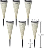 6-Pack Solar Pathway Lights, Waterproof LED Yard Lights