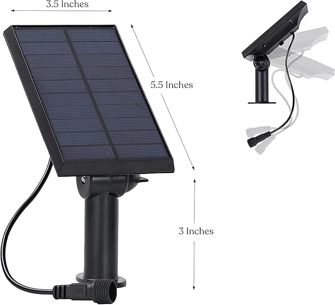 Brightech Ambience Pro Replacement Solar Panel – Compatible ONLY with with Brightech 1W Remote Controlled LED String Lights – Commercial Grade Weatherproof Backyard and Patio Lights - 1 Solar Panel