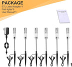 6-Pack IP65 Solar Landscape Lights for Walkway