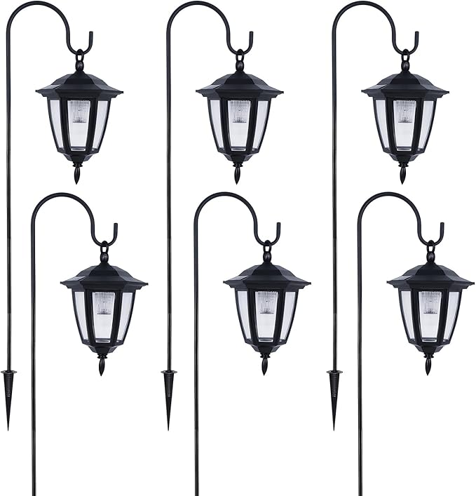 Warm White Solar Pathway Lights 6-Pack, Walkway LED