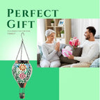 Flower Solar Lantern Set, Classic Garden Lighting