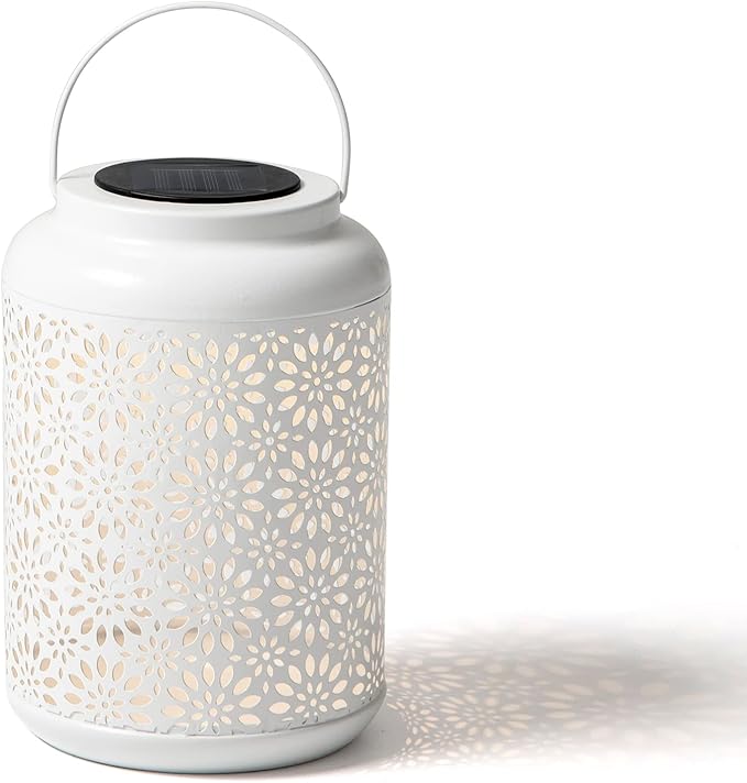Flower Solar Lanterns, Waterproof LED Patio Lights