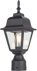 Pole Lantern for Outdoor Posts, Black Waterproof