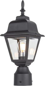 Pole Lantern for Outdoor Posts, Black Waterproof