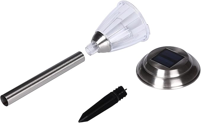 Silver Solar Pathway Lights, Garden LED