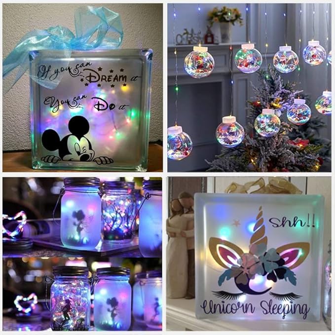 16-Pack 30 LED Christmas Twinkle Lights, 10ft Waterproof for Porch