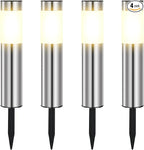 Solar Walkway Path Lights 4-Pack, IP45 Waterproof