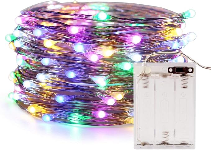 Outdoor String Lights, 10ft RGB Waterproof LED