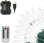 100 LED Christmas Fairy Lights, Remote & Timer Waterproof