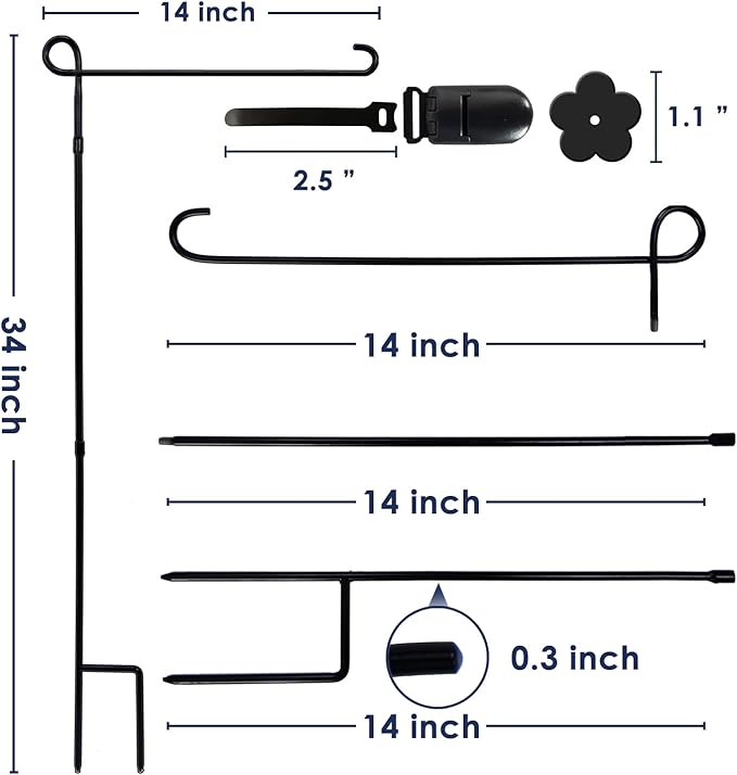 Solar-Powered Flagpole Light, Bright LED