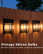 Solar Fence Lights, Waterproof LED