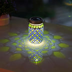 Mosaic Solar Hanging Lanterns 2-Pack, Classic Patio Decor
