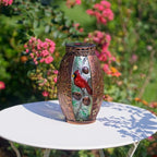 Cardinal Solar Lantern Set, Rustic Outdoor Lighting
