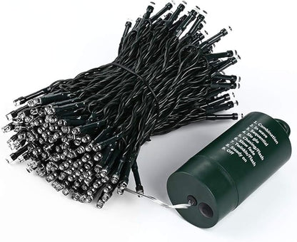 200 LED Christmas Twinkle Lights, 72ft Waterproof for Yard