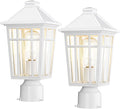 2-Pack Bright Solar Post Cap Lights for Deck, LED
