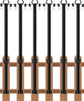 6-Pack Metal String Light Poles, 5ft Patio Stands
