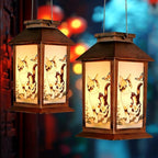 Solar Cat Lanterns, Outdoor Hanging LED Decor