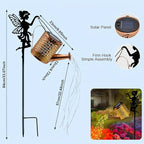 Courtyard Solar Backyard Lanterns, Rustic Waterproof LED