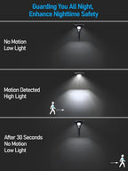 Pure White Solar Pathway Lights, Walkway LED