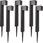 6-Pack Solar Path Lights, Outdoor Driveway LED