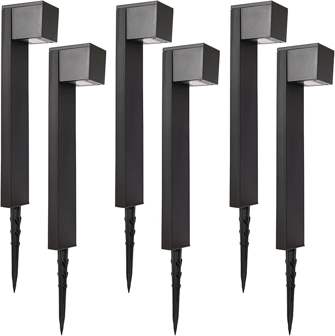 Dynaming Solar Pathway Lights Outdoor, 6 Pack Solar Garden Lights, Landscape Path Lighting, Waterproof & Auto On/Off for Patio Yard Lawn Walkway Driveway Decor