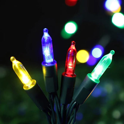 6-Pack Christmas LED String Lights, Waterproof Timer Lights