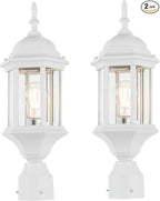 Post Lighting Fixture for Outdoor Posts, White Waterproof