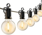 Outdoor String Lights, 109ft Black Waterproof LED