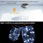 8-Pack Outdoor String Lights, Cool White Waterproof LED
