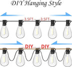 200ft String Lights for Backyard, Waterproof LED