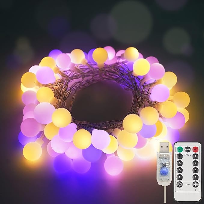 Christmas LED String Lights, Waterproof Timer Lights