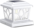 Solar Post Cap Lights, 4-Mode Waterproof LED