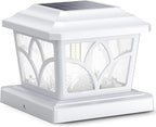 Solar Post Cap Lights, 4-Mode Waterproof LED