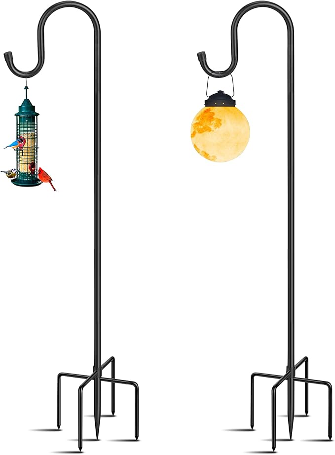 Heavy-Duty Shepherd's Hooks 2-Pack, 36" Garden