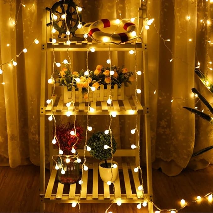 Christmas String Lights, 52ft 120 LED Waterproof Twinkle Lights