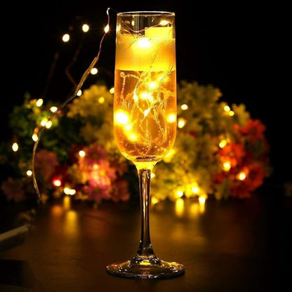 XINKAITE LEDs Fairy Lights,String Lights for Indoor&Outdoor Bedroom, Christmas, Parties, Wedding, Centerpiece, Decoration,Battery Operated (10Ft/3M Warm White)