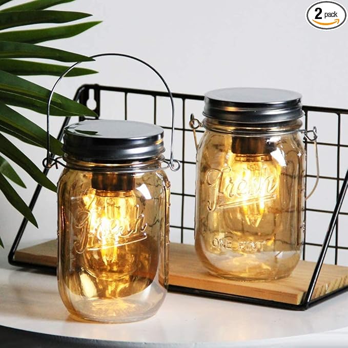 Backyard Solar Outdoor Lanterns, Elegant Waterproof LED