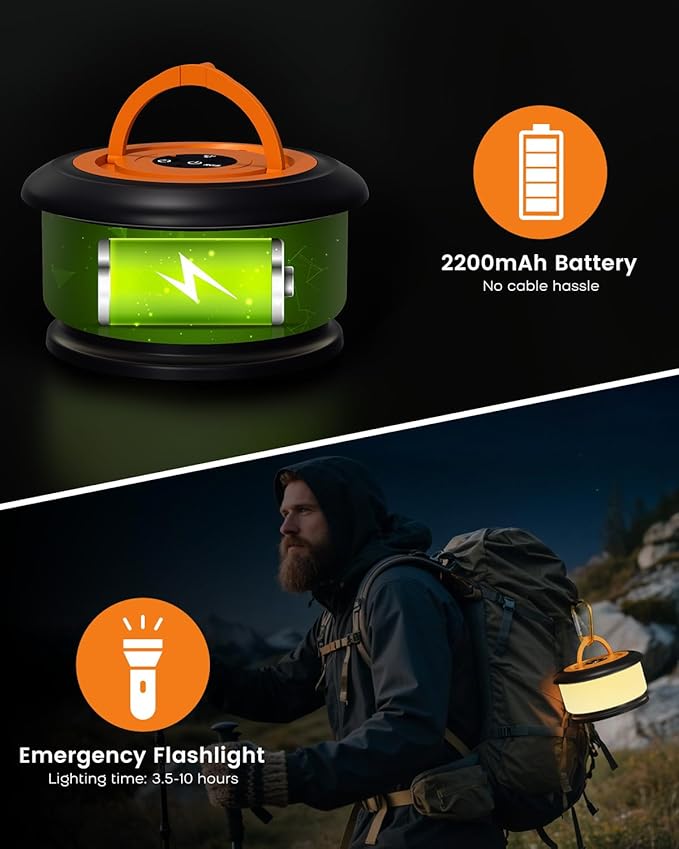 Outdoor String Lights, 8ft RGB Waterproof LED
