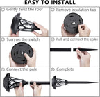 Solar Yard Path Lights 6-Pack, IP65 Waterproof