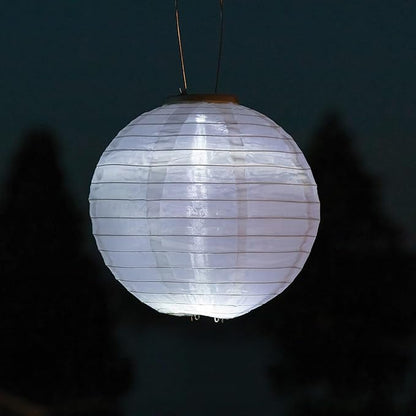 Allsop Home Garden 31577 10-in. Glow Nylon Solar Lantern